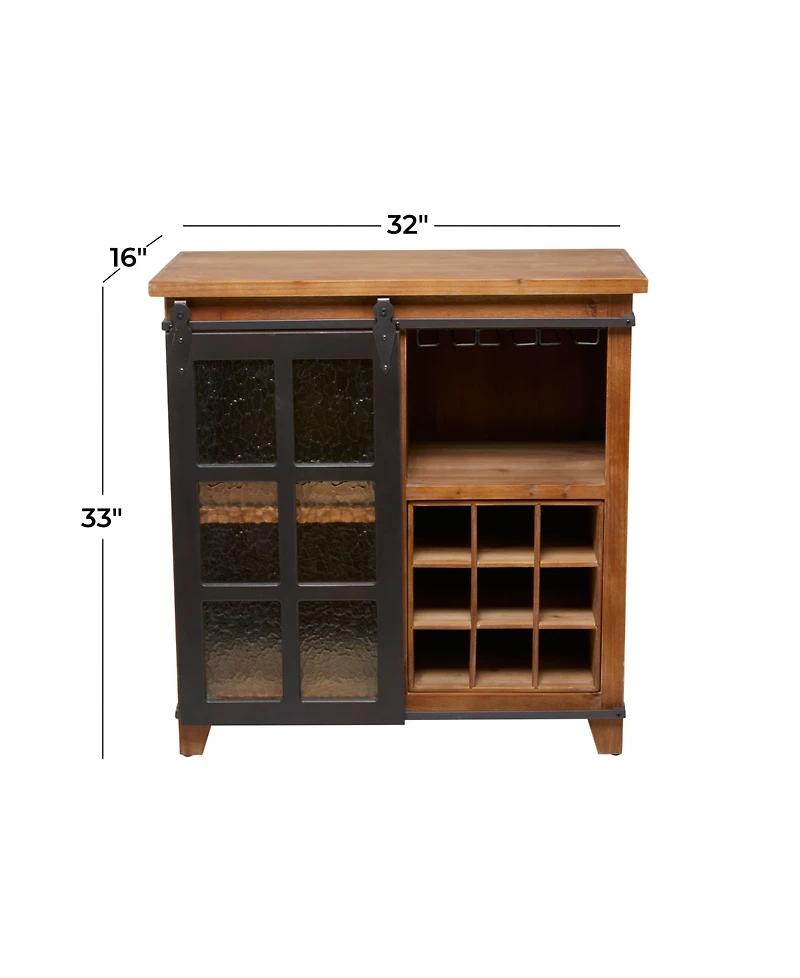 Fir Industrial Standing Wine Rack