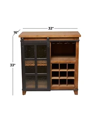 Fir Industrial Standing Wine Rack