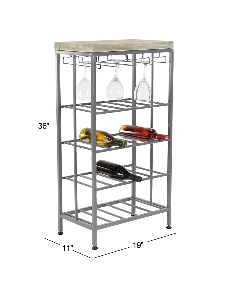 Contemporary Metal Wine Storage