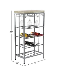 Contemporary Metal Wine Storage
