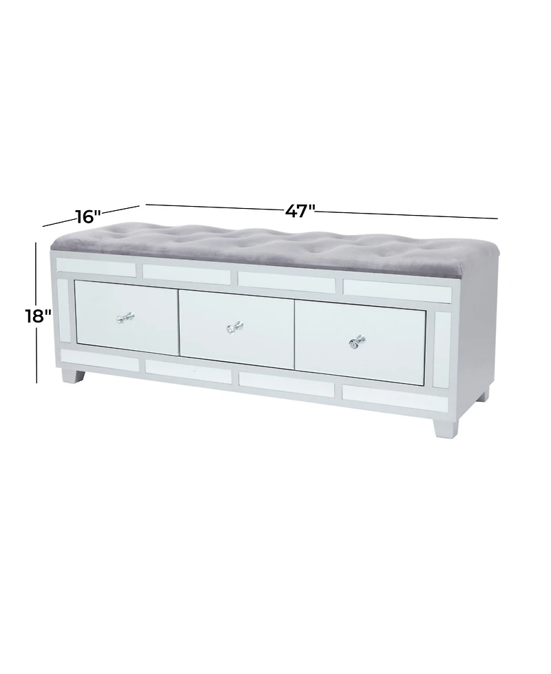 Medium-Density Fibreboard Glam Bench