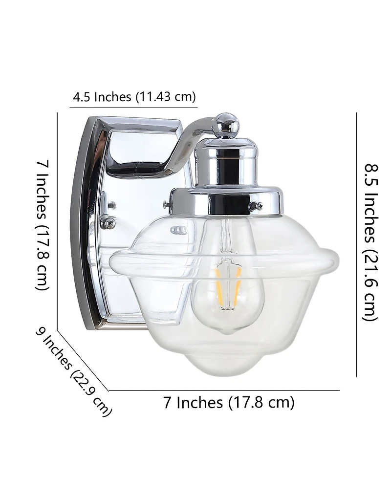 Jonathan Y Orleans 1-Light Schoolhouse Led Vanity Light