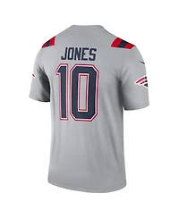 Men's Mac Jones Gray New England Patriots Inverted Legend Jersey