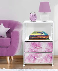 Sorbus End Table with 2 Drawers