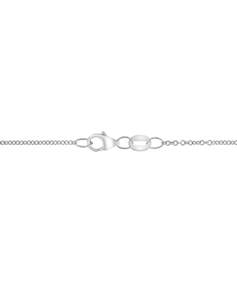 Effy Diamond Pear Halo 18" Pendant Necklace (3/8 ct. t.w.) in 14k White Gold