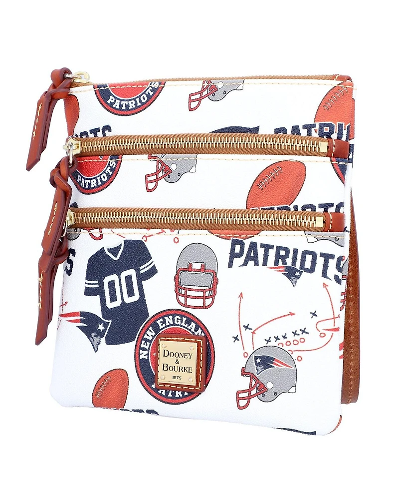 Women's Dooney & Bourke New England Patriots Triple-Zip Crossbody Purse