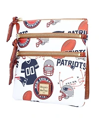Women's Dooney & Bourke New England Patriots Triple-Zip Crossbody Purse