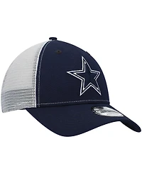 Men's New Era Navy Dallas Cowboys Basic Trucker 9FORTY Snapback Hat