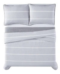 Brooklyn Loom Niari Yarn Dye Stripe 2 Piece Quilt Set, Twin