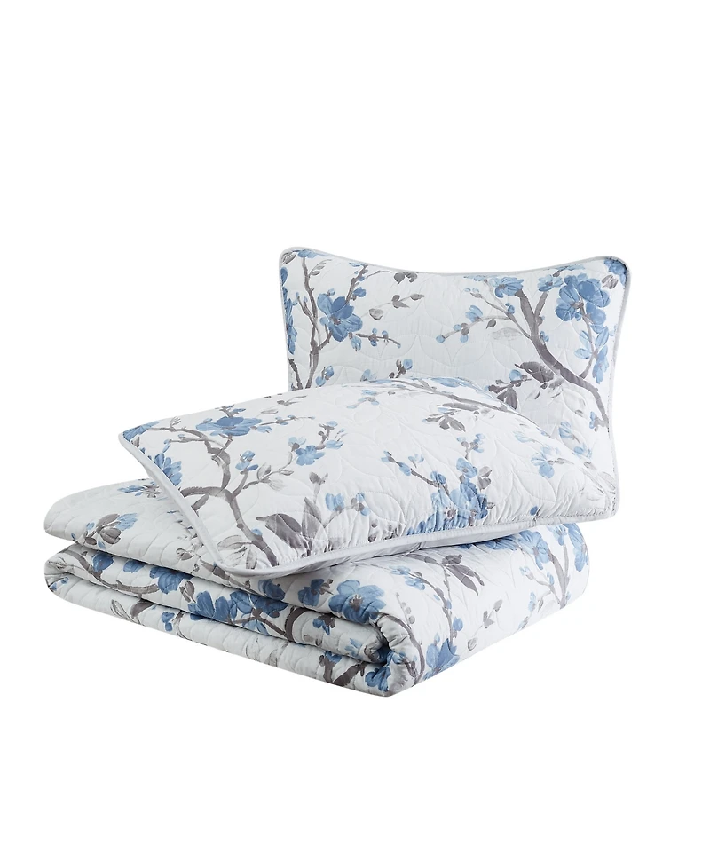 Cannon Kasumi Floral 3 Piece Quilt Set, King