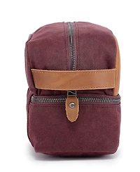 Tsd Brand Stone Creek Waxed Canvas Toiletry Bag
