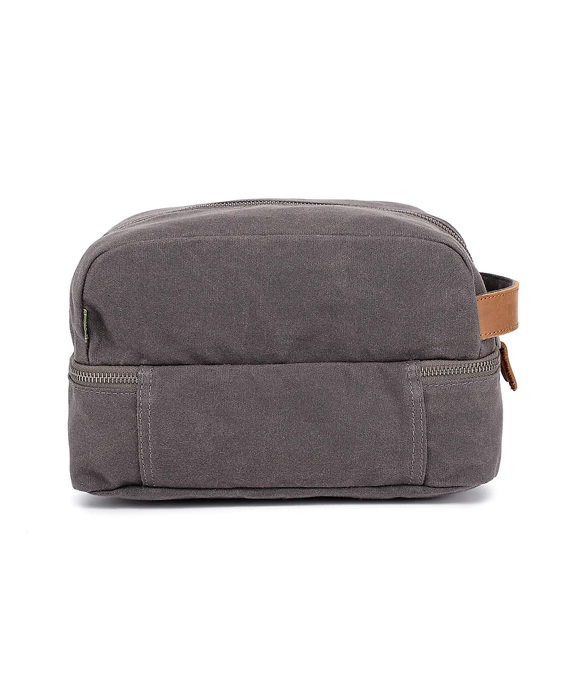 Tsd Brand Stone Creek Waxed Canvas Toiletry Bag