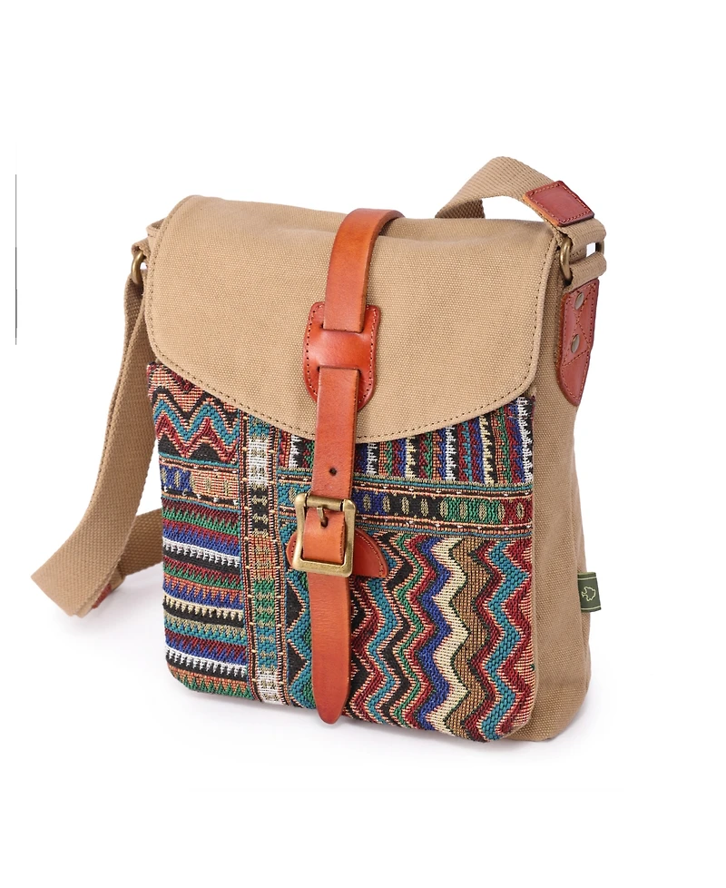 Tsd Brand Four Season Canvas Crossbody Bag