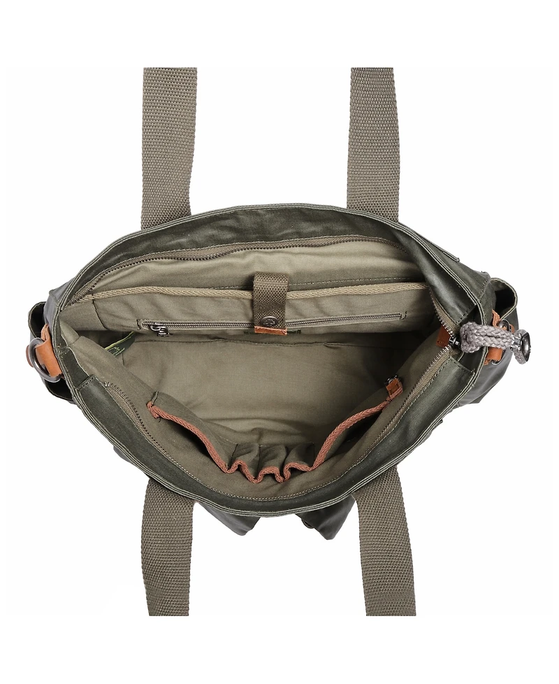 Tsd Brand Urban Light Coated Canvas Tote Bag