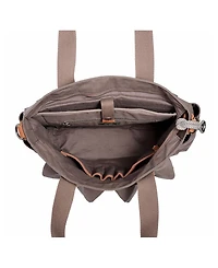 Tsd Brand Urban Light Coated Canvas Tote Bag