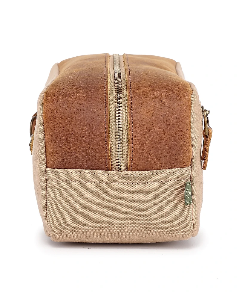 Tsd Brand Valley Oak Canvas Toiletry Bag