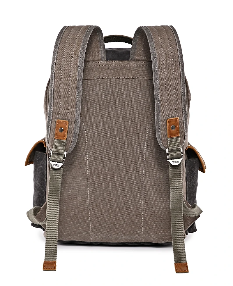 Tsd Brand Mountain Wood Canvas Backpack