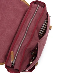 Tsd Brand Mountain Wood Canvas Messenger Bag