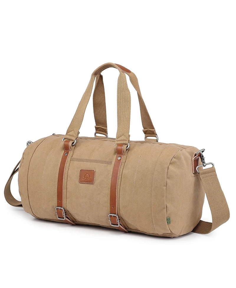 Tsd Brand Forest Canvas Weekender Bag