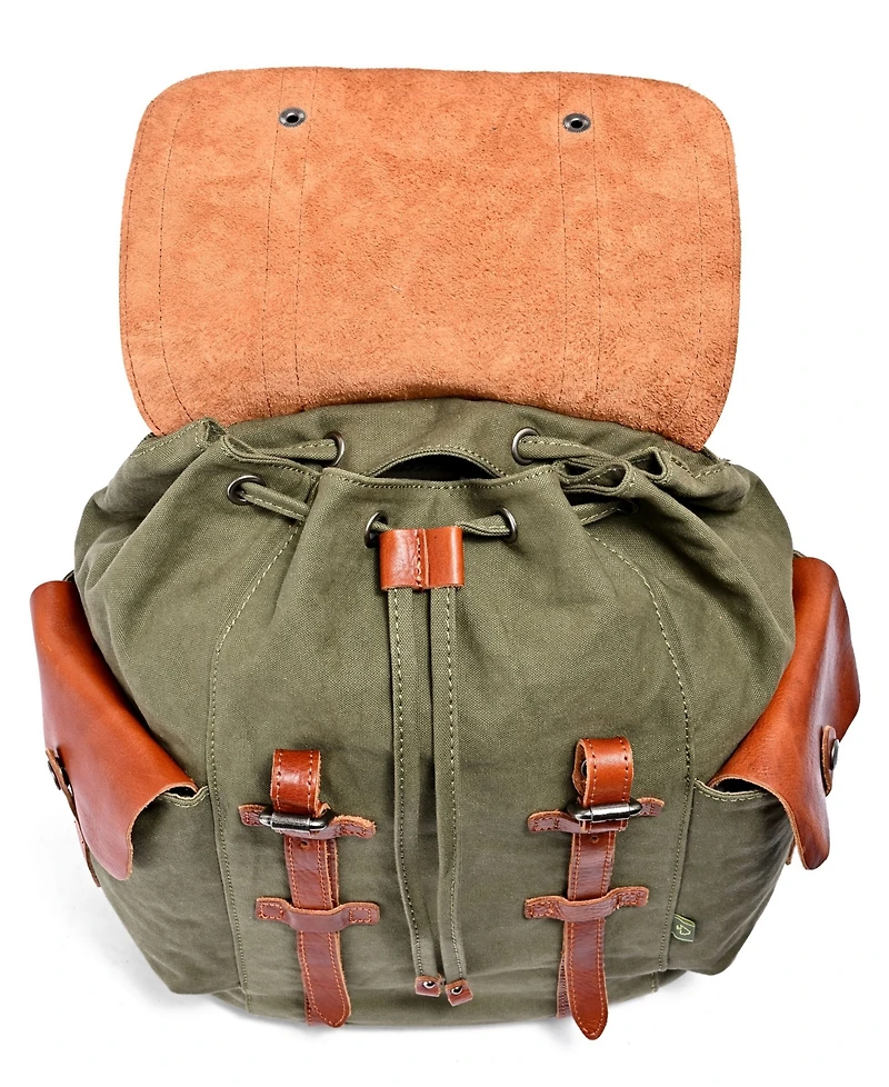 Tsd Brand Hosta Valley Canvas Backpack