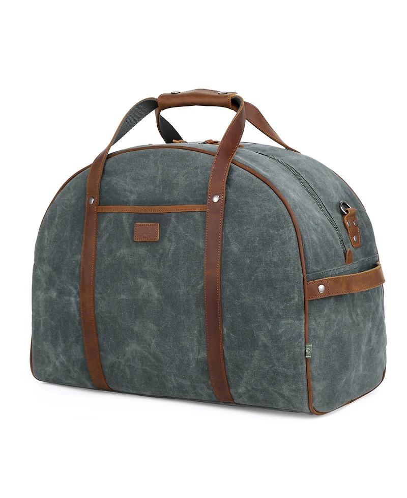 Tsd Brand Stone Creek Waxed Canvas Travel Bag