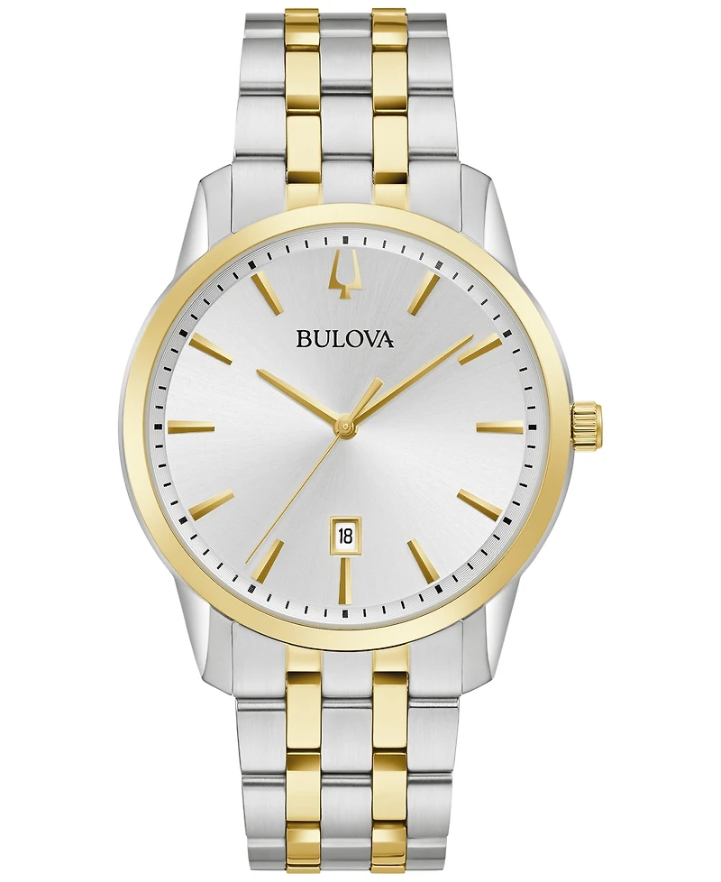 Bulova Men's Sutton Two-Tone Stainless Steel Bracelet Watch 40mm