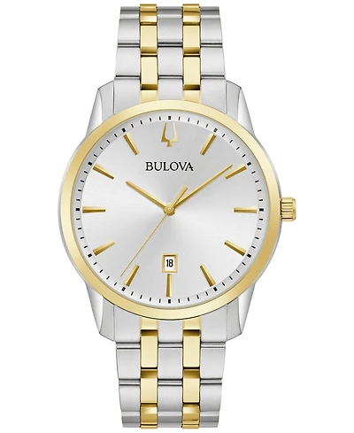 Bulova Men's Sutton Two-Tone Stainless Steel Bracelet Watch 40mm