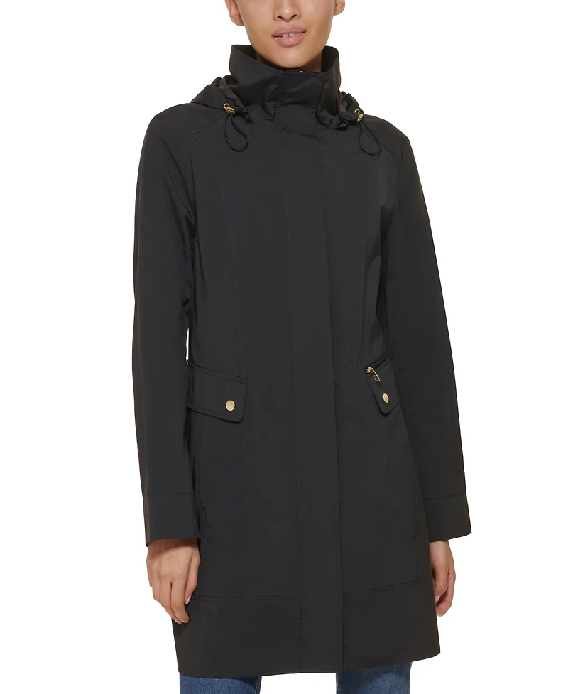 Cole Haan Packable Hooded Raincoat