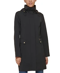 Cole Haan Packable Hooded Raincoat