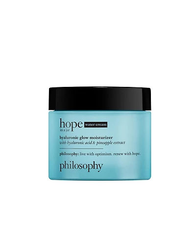 philosophy hope in a jar hyaluronic glow moisturizer with hyaluronic acid & pineapple extract