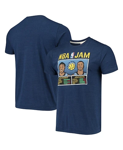 Men's Ja Morant and Jaren Jackson Jr. Navy Memphis Grizzlies Nba Jam T-shirt