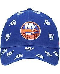 Women's '47 Royal New York Islanders Confetti Clean Up Logo Adjustable Hat