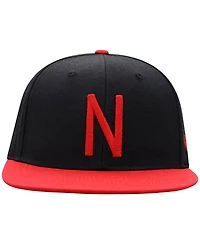 Men's Top of the World Black, Scarlet Nebraska Huskers Team Color Two-Tone Fitted Hat