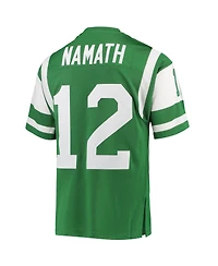 Men's Mitchell & Ness Joe Namath Green New York Jets Authentic Retired Player Jersey