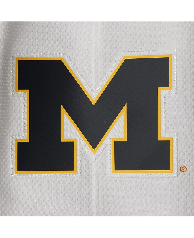 Men's Jordan White Michigan Wolverines Replica Team Basketball Shorts