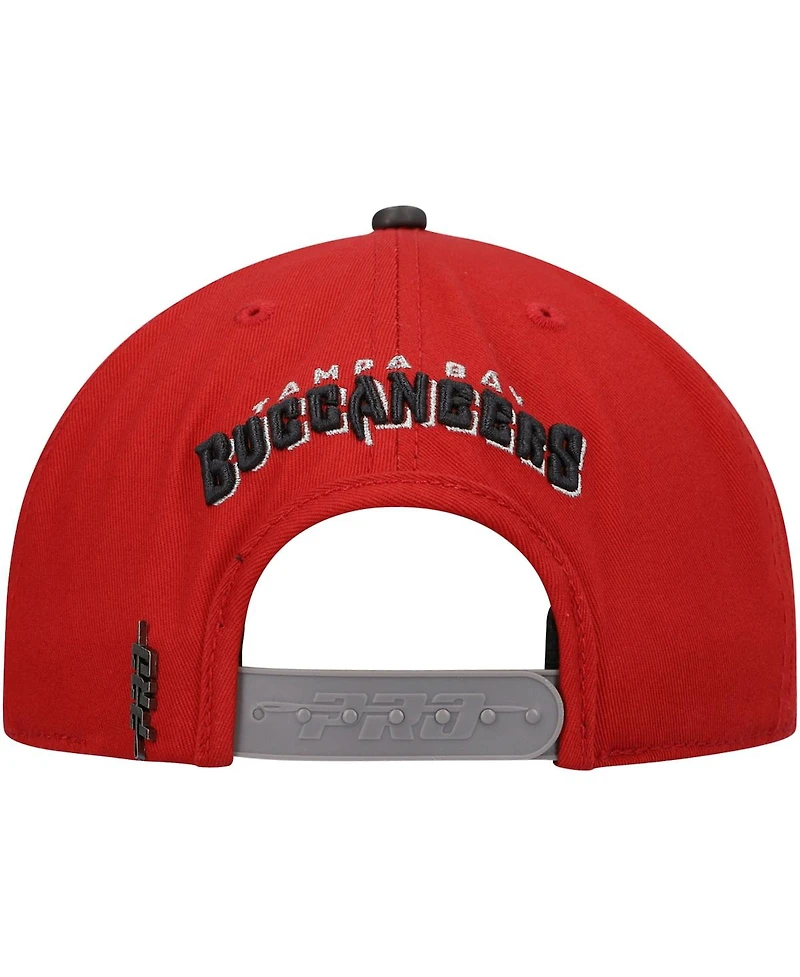 Men's Pro Standard Red, Pewter Tampa Bay Buccaneers 2Tone Snapback Hat
