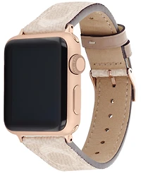 Coach Sand Canvas Strap 38/40/41mm Apple Watch Band