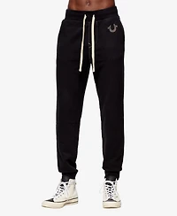 True Religion Men's Classic Logo Elastic Drawstring Joggers