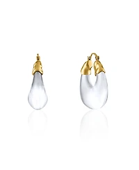 Oma The Label Women's Olokun 18K Gold-Tone Brass and Resin Hoop Earrings