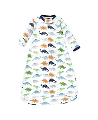 Hudson Baby Boys Cotton Long-Sleeve Wearable Sleeping Bag, Sack, Blanket
