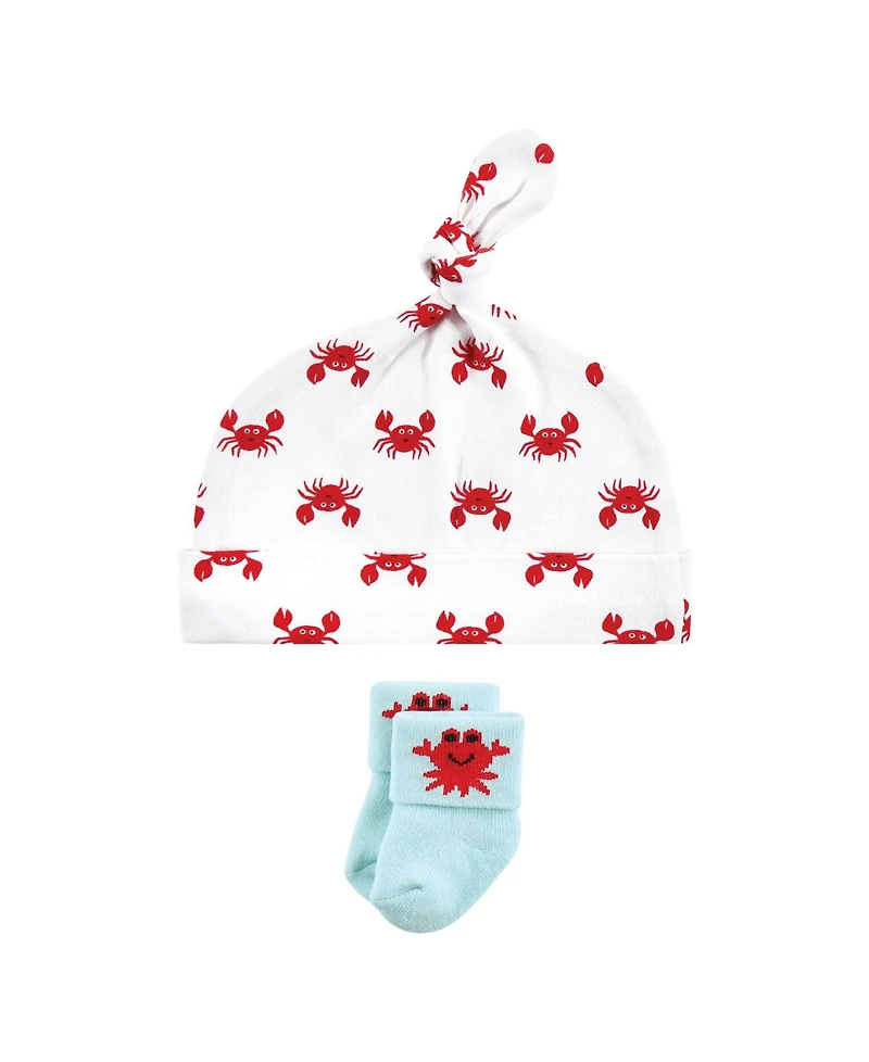 Hudson Baby Baby Boys Hudson 8pc Cap/Socks Set