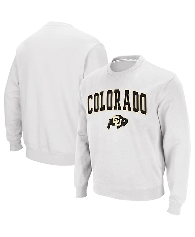Colosseum Men's Colorado Buffaloes Arch & Logo Crew Neck Sweatshirt