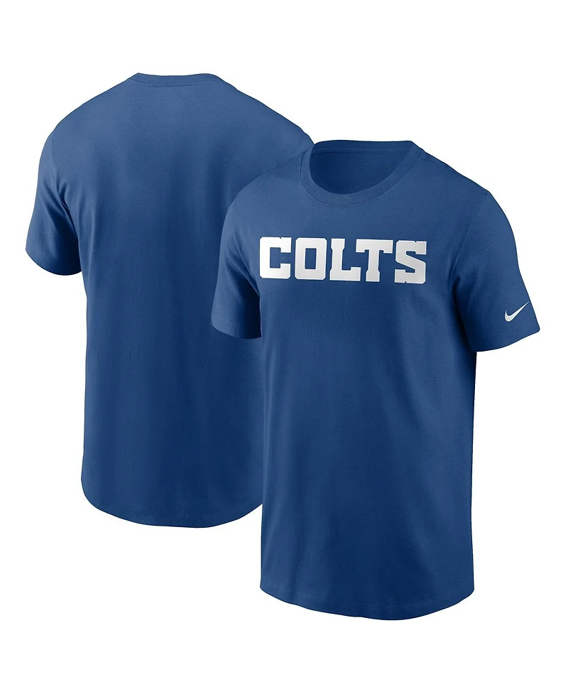 Men's Nike Royal Indianapolis Colts Team Wordmark T-shirt