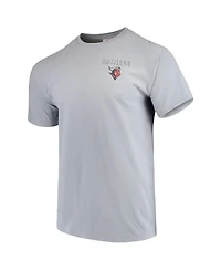 Men's Gray Rutgers Scarlet Knights Team Comfort Colors Campus Scenery T-shirt