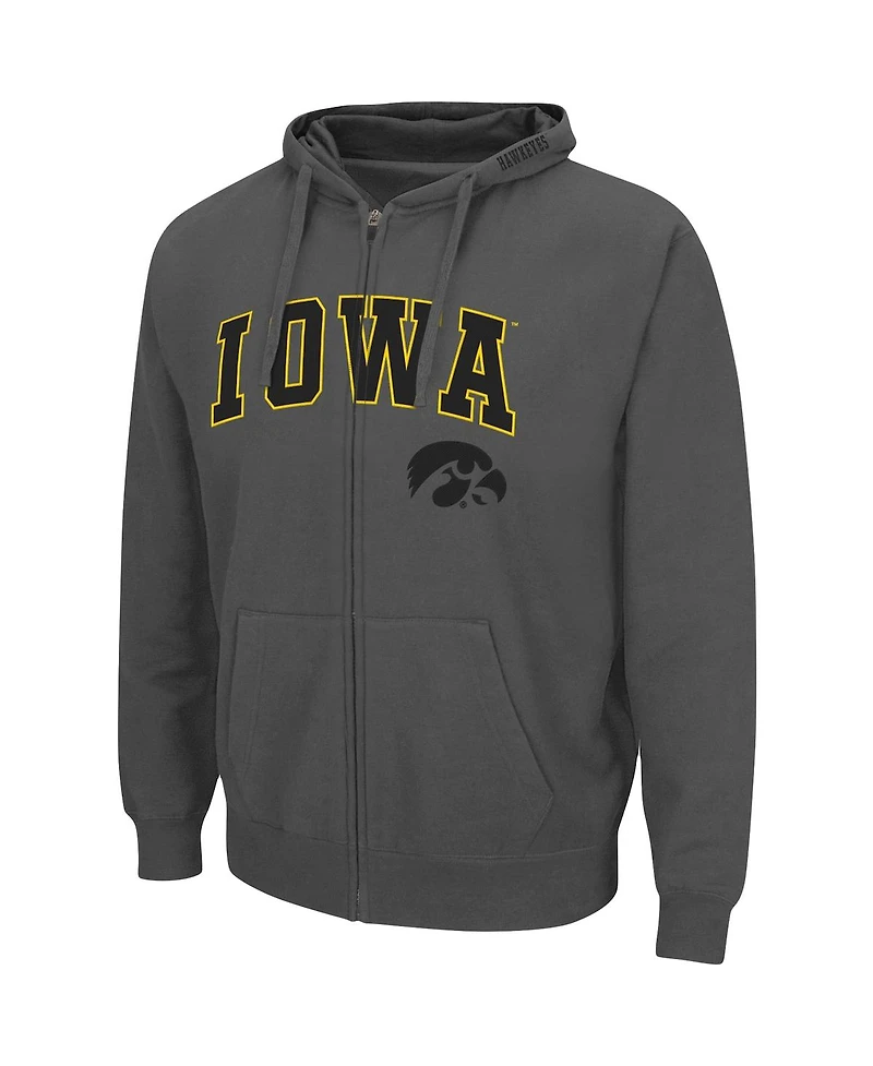 Colosseum Men's Iowa Hawkeyes Arch & Logo 3.0 Pullover Hoodie