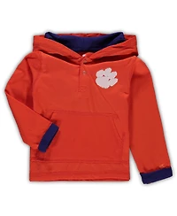 Toddler Boys Colosseum Orange, Heather Gray Clemson Tigers Poppies Hoodie and Sweatpants Set