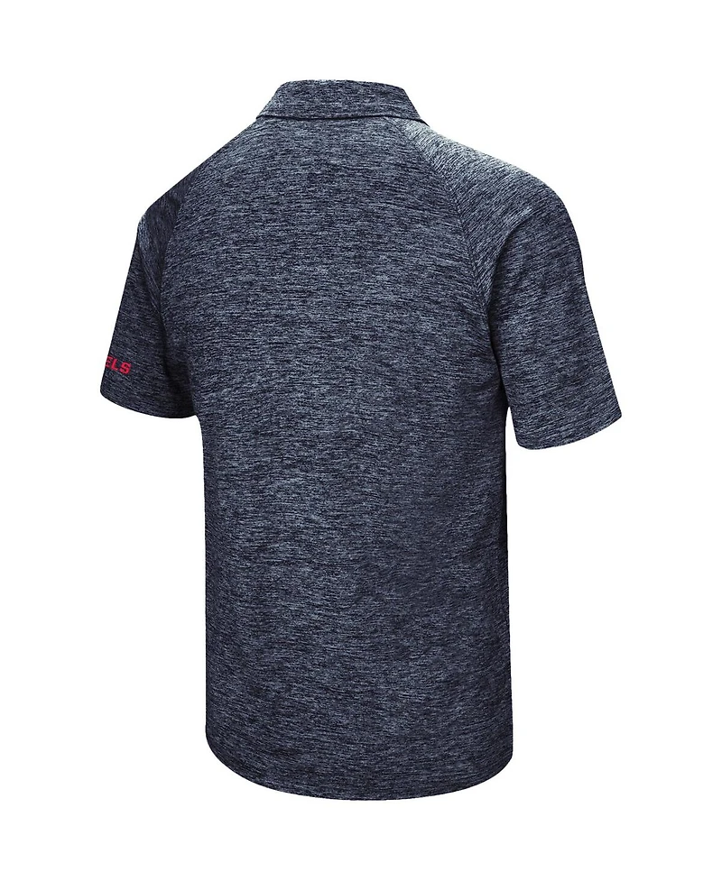 Men's Colosseum Navy Ole Miss Rebels Down Swing Polo Shirt