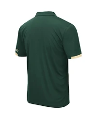 Men's Colosseum Green Colorado State Rams Logo Santry Polo Shirt