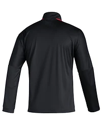 Men's adidas Black Nebraska Huskers 2021 Sideline Quarter-Zip Jacket