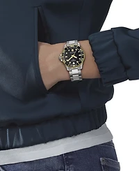 Tissot Unisex Seastar Silver-Tone Stainless Steel Bracelet Watch 36mm